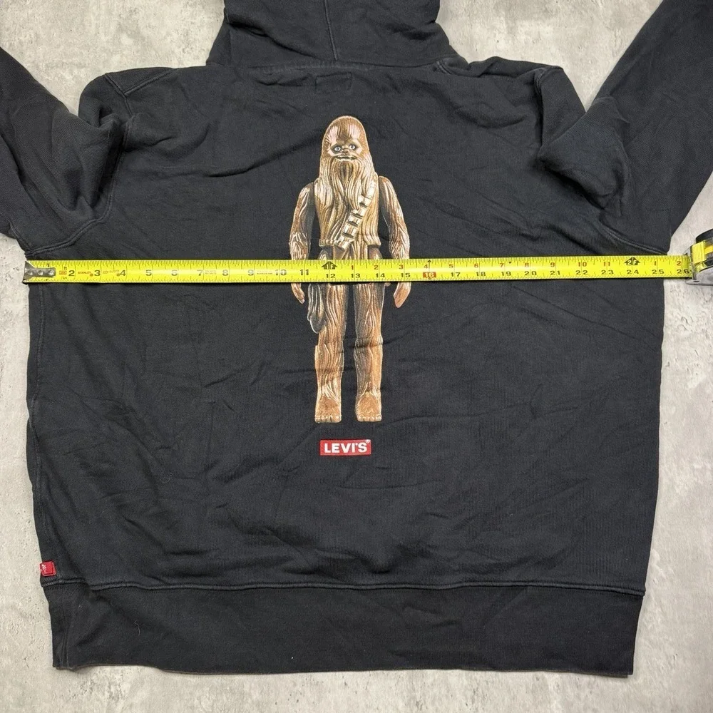 Levi's Star Wars Chewbacca Black Hoodie Sweatshirt Limited Edition Size XL
